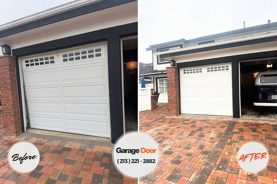 Before and after: Garage Door Installation & Replacement Washington Court House, OH